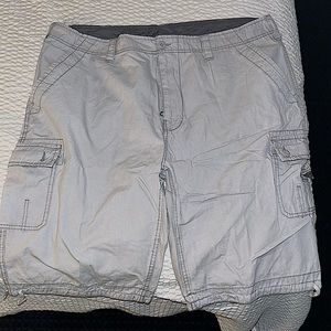 Light grey wear first cargo shorts size 40 waist